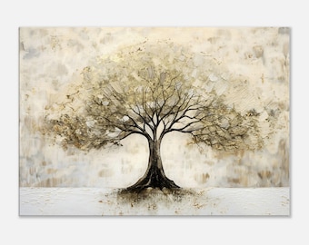 Boho tree of life printed on canvas, Yggdrasil canvas mural home wall art decor bestseller artwork living room wall decoration