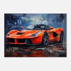 Ferrari LaFerrari Canvas Print, Car, Sports Car, Luxury Car, Canvas Print, Unframed Art, Wall Decor, Wall Art