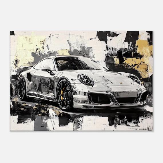 Set 5 Stampe Su Tela Porsche 911 GT3 – Quadro Grande 150x80 Cm, Arte Moderna, Senza Cornice, Per Soggiorno E Parete Domestica