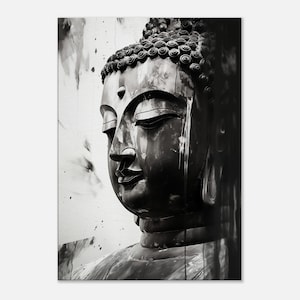 Lienzo de Buda, obra de yoga, impresión de arte de meditación, paisaje de Buda, decoración de pared budista, arte de pared de yoga de loto