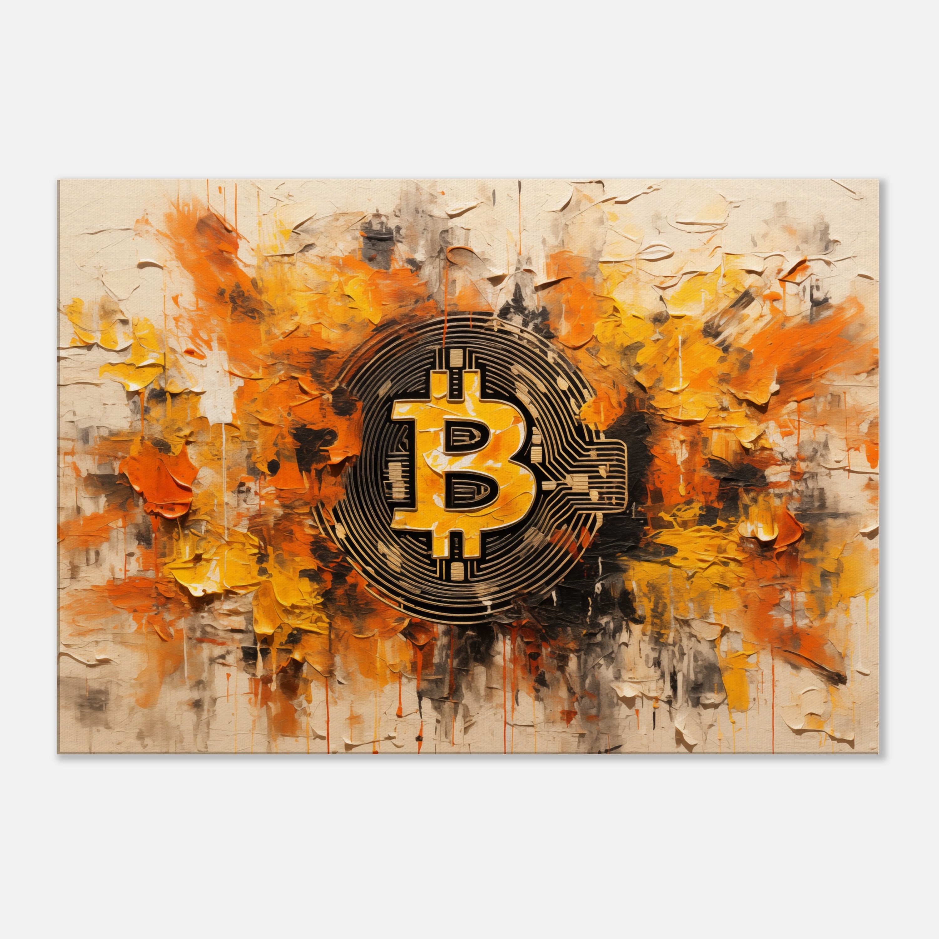 Bitcoin Canvas Print, Crypto Painting, Blockchain Wall Decor, Modern  Finance Bitcoin Canvas Print, Btc Wall Art, Bitcoin Art Print - Etsy