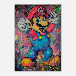 Super Held auf Leinwand gedruckt, Pop-Art wallart print, Leinwandbilder, modern art, kunstbilder, wand deko kinderzimmmer,