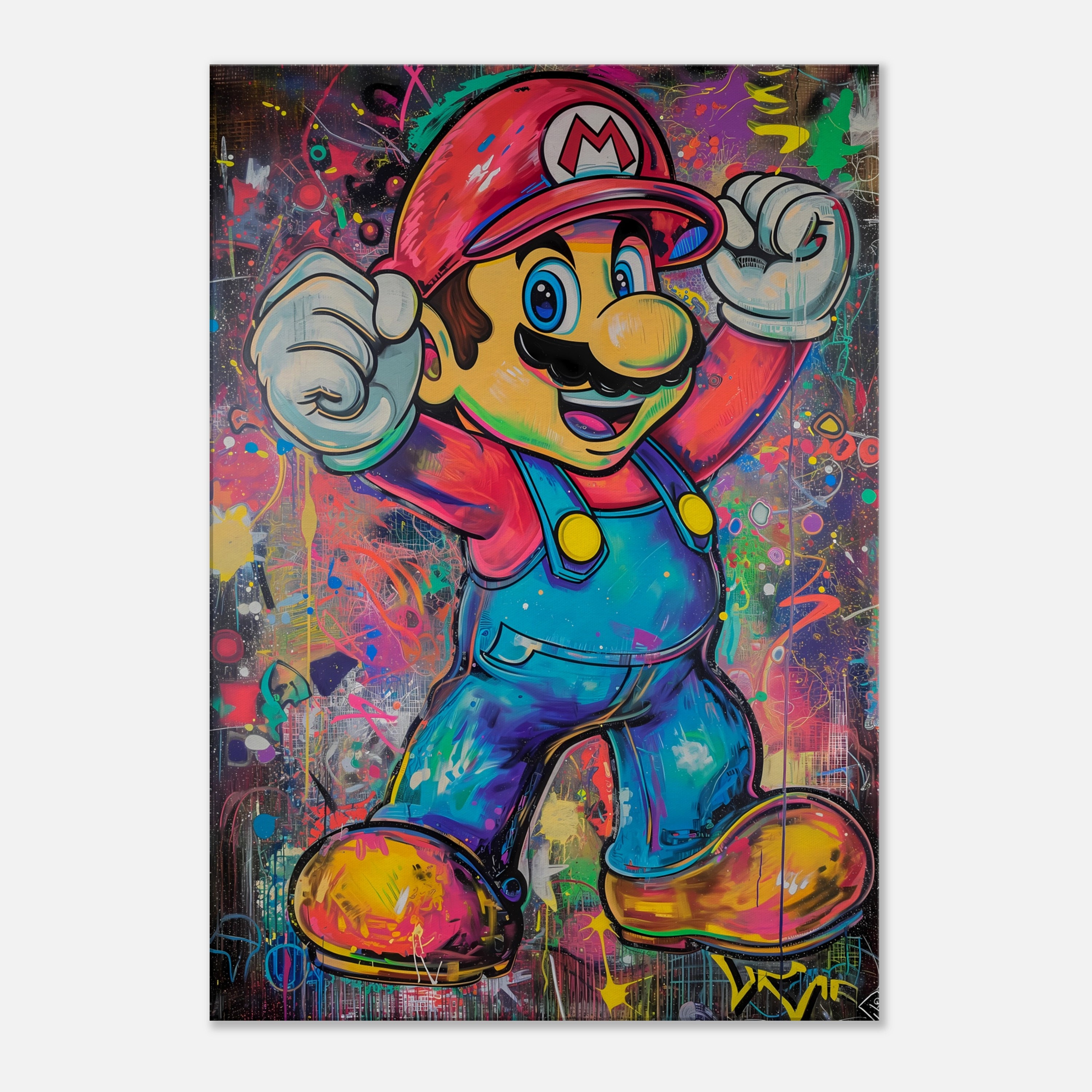 Super Hero Printed on Canvas, Pop Art Wall Art Print, Canvas