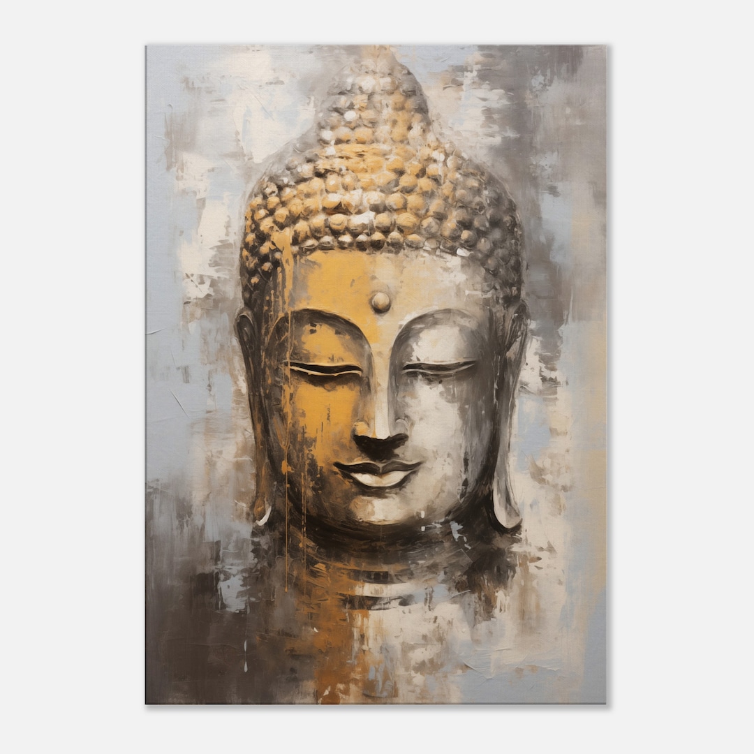 Buddha Canvas Print, Buddha Paintings for Living Room, Buddhist Wall ...