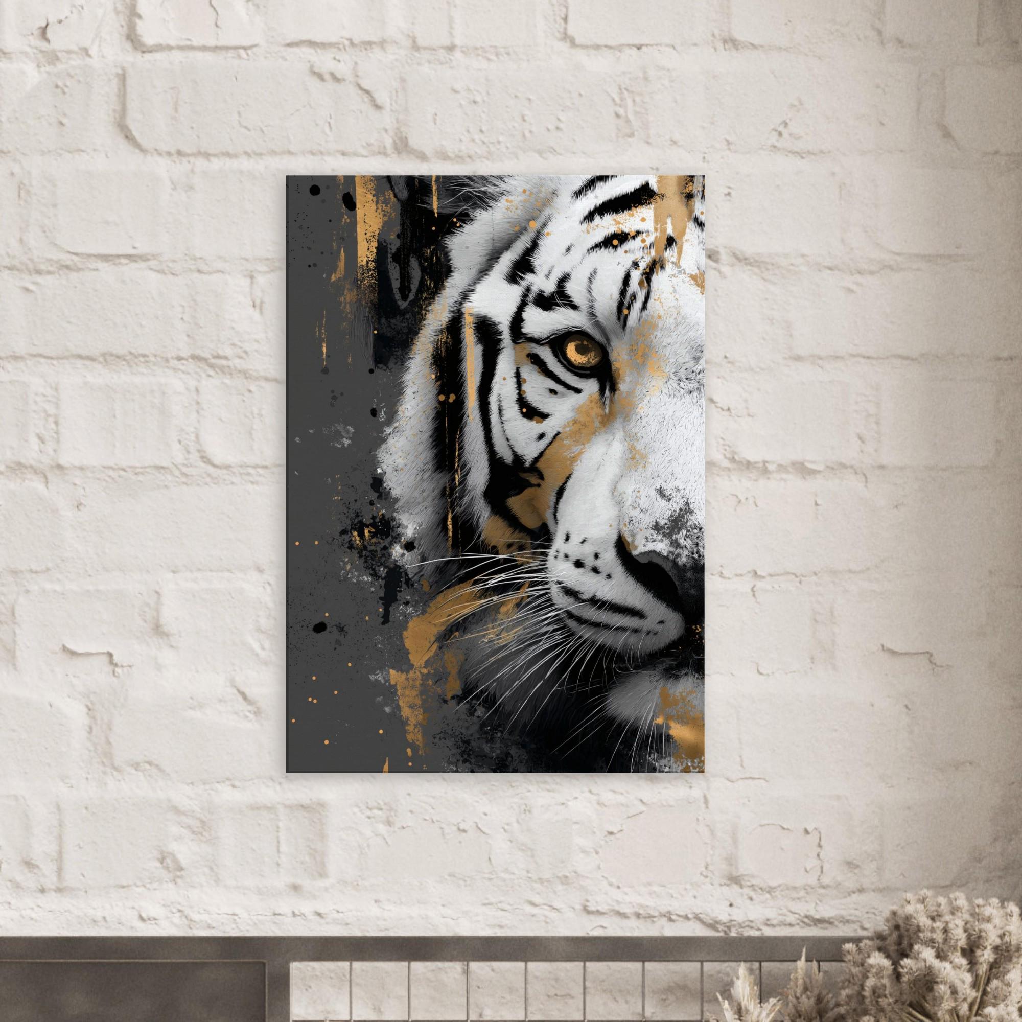 Tiger Canvas Art, Big Cat Artwork, Jungle Wall Decor, Animal Print