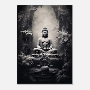 Impression sur toile Bouddha, Art mural, Décoration prête à accrocher, Impression sur toile Bouddha, Art mural asiatique, Toile