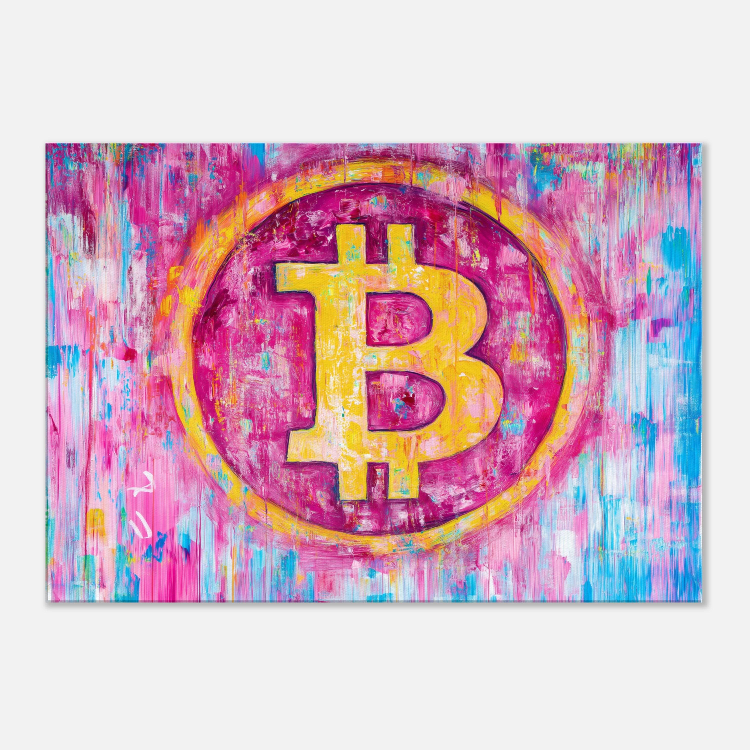 Bitcoin canvas print, motivational office wall art prints, trendy framed,  extra-large abstract wall art, crypto canvas