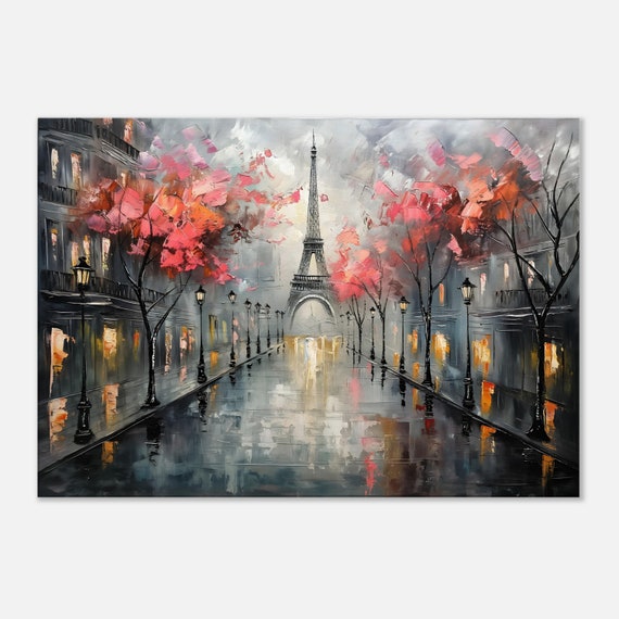 Décoration Murale Métal – Tour Eiffel Paris – 120 Cm – 4 Pièces – JS GartenDeko