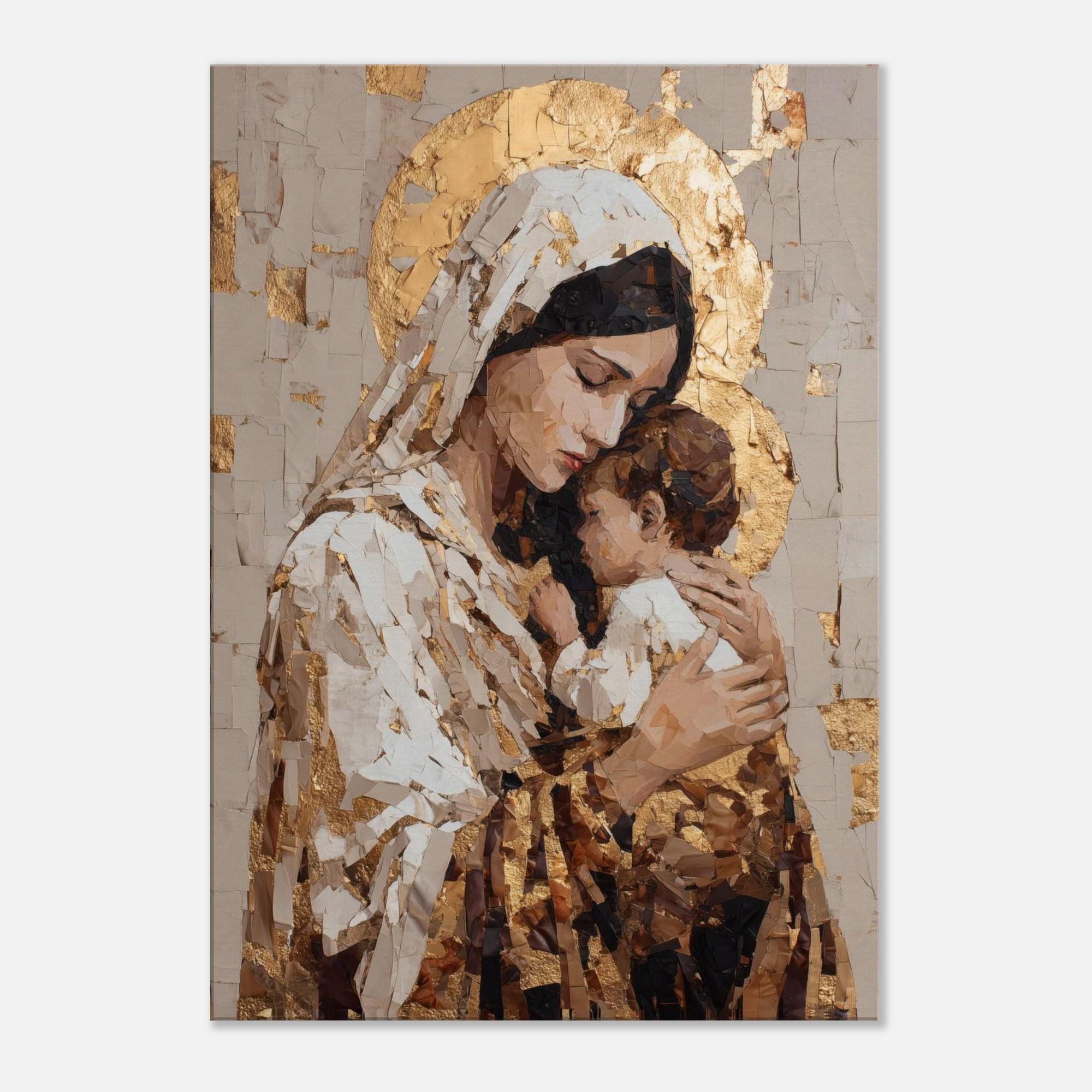 Madonna and Child Canvas, Virgin Mary Wall Art, Religious Wall Art ...