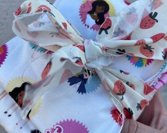 Quilting Cotton Scrap Bundle | Colorful Patchwork Fabric Pieces, Sewing Supply Lot - Barbie