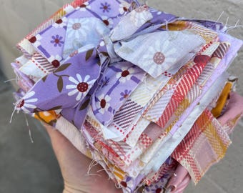 Quilting Cotton Fabric Scraps Bundle | Patchwork Sewing Supply Lot