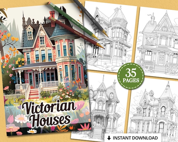 Victorian House Drawing For Kids