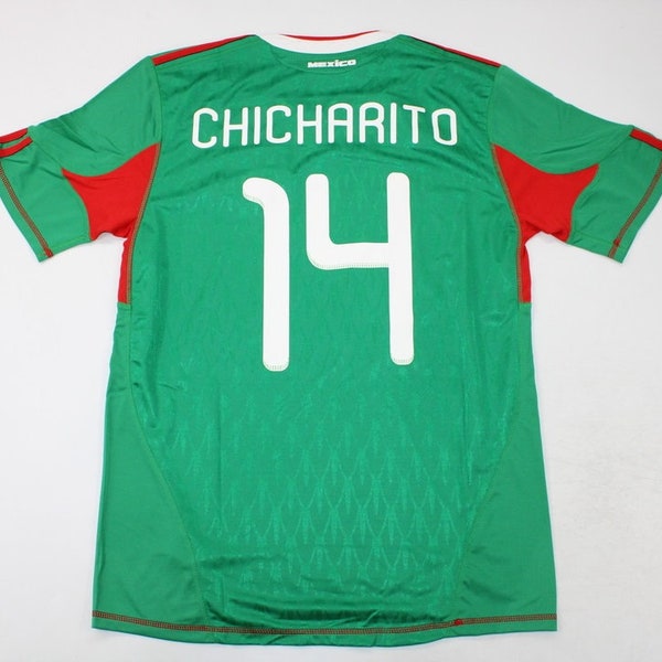 mexico 2010 short sleeve jersey shirt world cup 2010 chicharito home