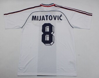 yugoslavia jersey 1999 shirt short sleeve mijatovic white