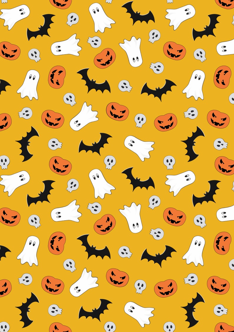 Halloween Bundle in Png, Paper Decorations, Halloween Print Designs ...