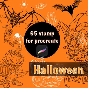 Halloween-tatoeagestempels voor voortplanting, tattoo-flitser voor voortplantingsstempels, monsterstempelborstels voor voortplanting, pompoenen voor Halloween