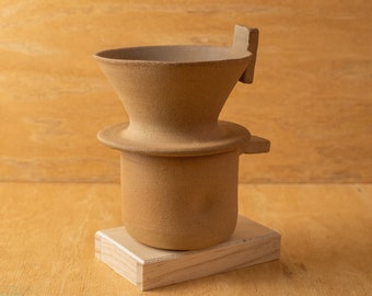 Minimalistic Neutral/Taupe Ceramic Pour Over Set