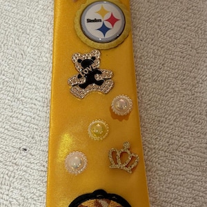 NFL Steelers Tie: Yellow Novelty Necktie