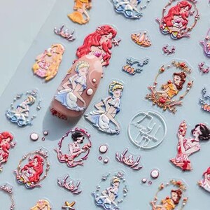 Prinzessin Cartoon Tomoni Nagel Aufkleber, Nagel Aufkleber, DIY Handwerk wasserdicht
