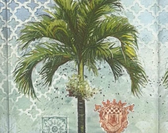 Palm tree paper guest towel napkins