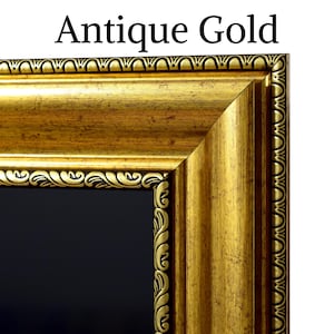 Moldura de TV em ouro antigo para Samsung The Frame 2021-2026 e The Frame Pro 2025-2026, moldura de TV dourada feita à mão de 32" a 85": moldura ecológica