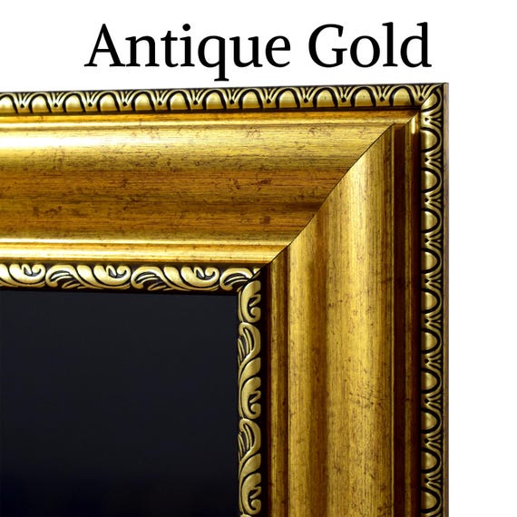 Antique Gold TV Frame for Samsung The Frame 2021-2026 & The Frame Pro 2025-2026, Handmade Gold TV Frame 32"–85": Eco-Friendly Bezel