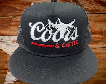 Coors & Cattle Embroidered Trucker Hat