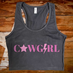 Cowgirl Vintage Wash Cropped Tank