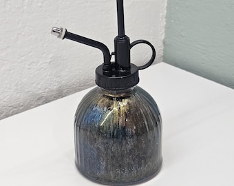 Handmade Resin Plant Mister: Alcohol Ink Glass Spray Bottle - Boho Decor