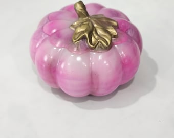 Handmade Resin Pumpkin Jar with Lid | Decorative Fall Container | Autumn Trinket and Jewelry Holder | Unique Seasonal Décor