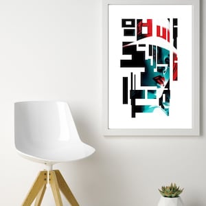 Póster, o portadas de pequeño formato para decoración de interiores.