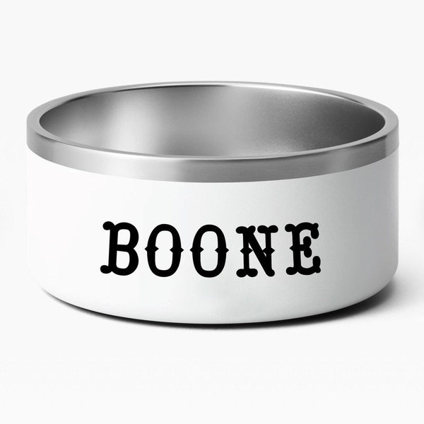 Custom Western Dog Bowl Name Sticker, Dog Food Bowl Vinyl Sticker, Personalized Name Sticker for Pets