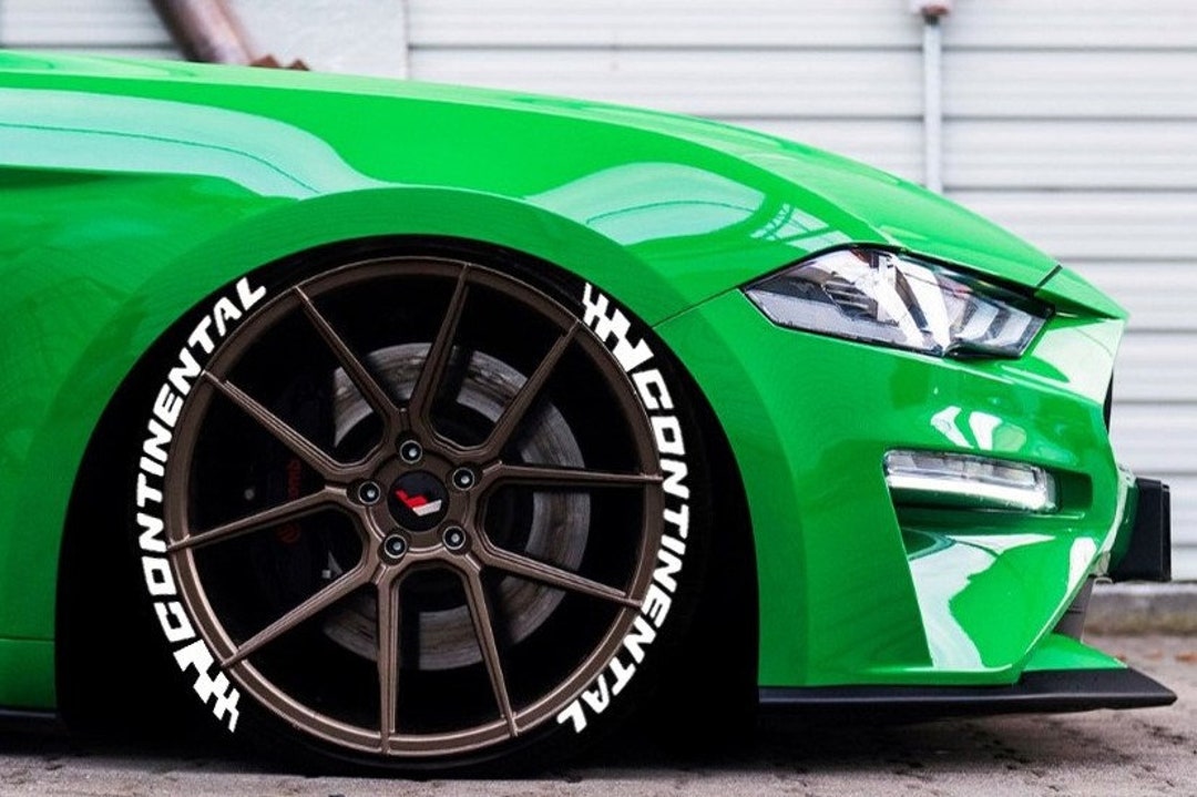 Permanent Continental Tire Lettering Stickers 1.25 Letter for 14 to 22