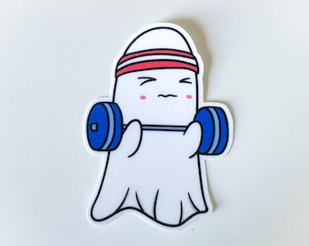 Gym Rat Ghost Sticker
