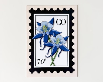 Florida Orange Blossom Stamp Art Print | 4x6 and 5x7 - Etsy