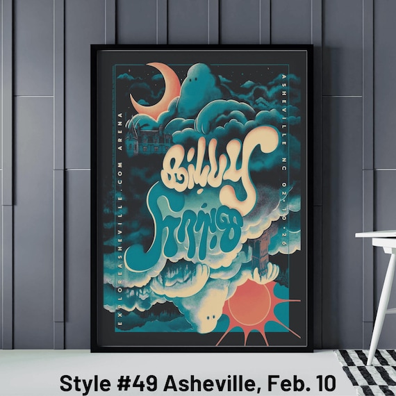Billy Strings All Gig Posters, Billy Strings Asheville February 10