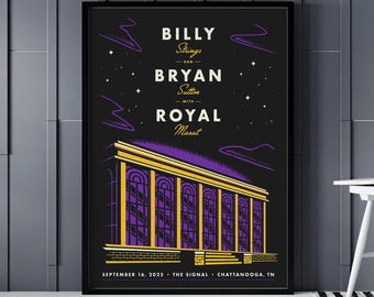 Billy Strings All Gig Posters - Billy Strings and Bryan Sutton The Signal Chattanooga September 16 Poster - Billy Strings Indianapolis