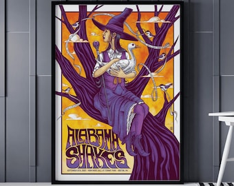 Alabama Shakes Gig Poster - Alabama Shakes MGM Music Hall at Fenway Poster - Alabama Shakes Print - Alabama Shakes Concert Poster