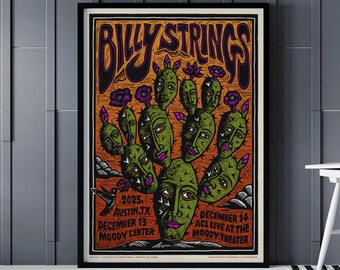 Billy Strings All Gig Posters, Billy Strings Asheville February 10
