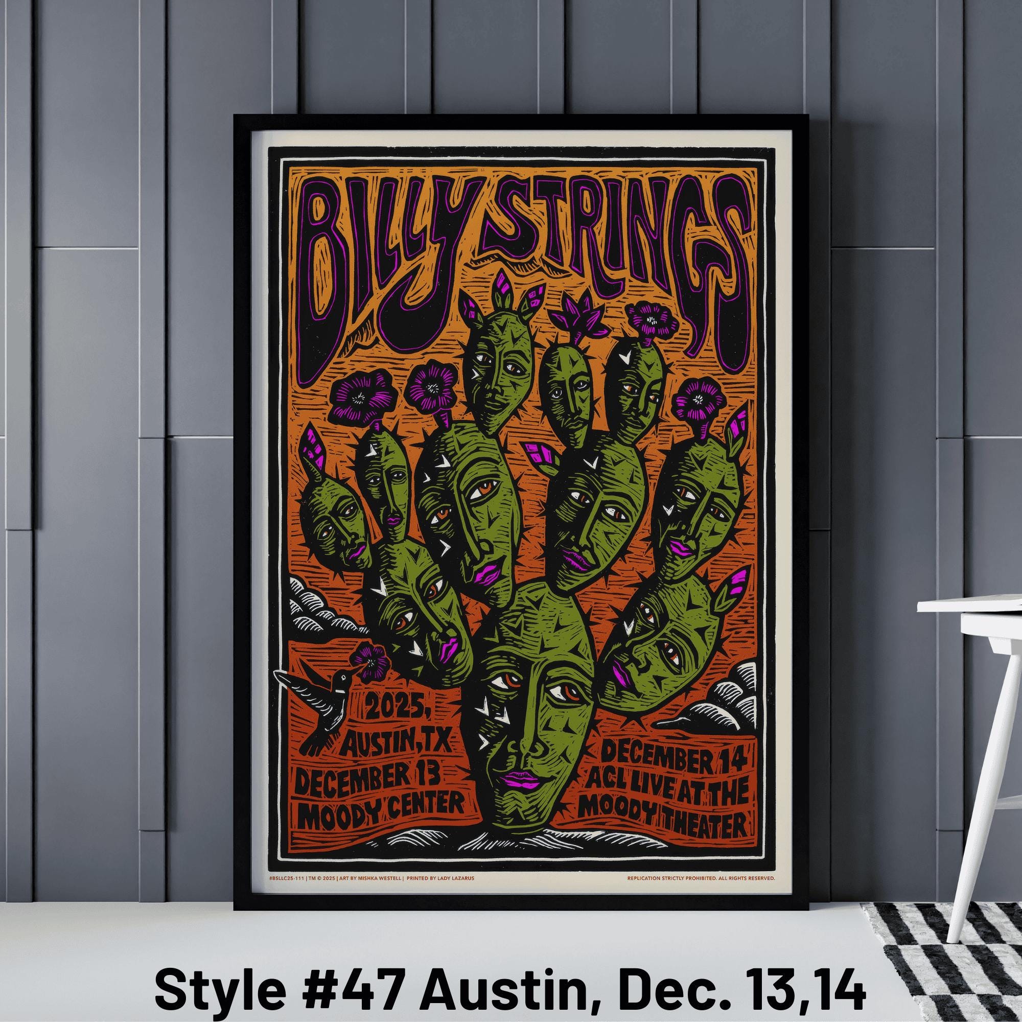Billy Strings All Gig Posters, Billy Strings Asheville February 10
