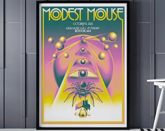 Modest Mouse Gig Poster - Modest Mouse MGM Music Hall at Fenway Boston October 15 Poster - Modest Mouse Print - Modest Mouse Concert Poster