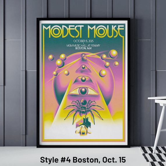 Modest Mouse Gig Poster - Modest Mouse MGM Music Hall at Fenway