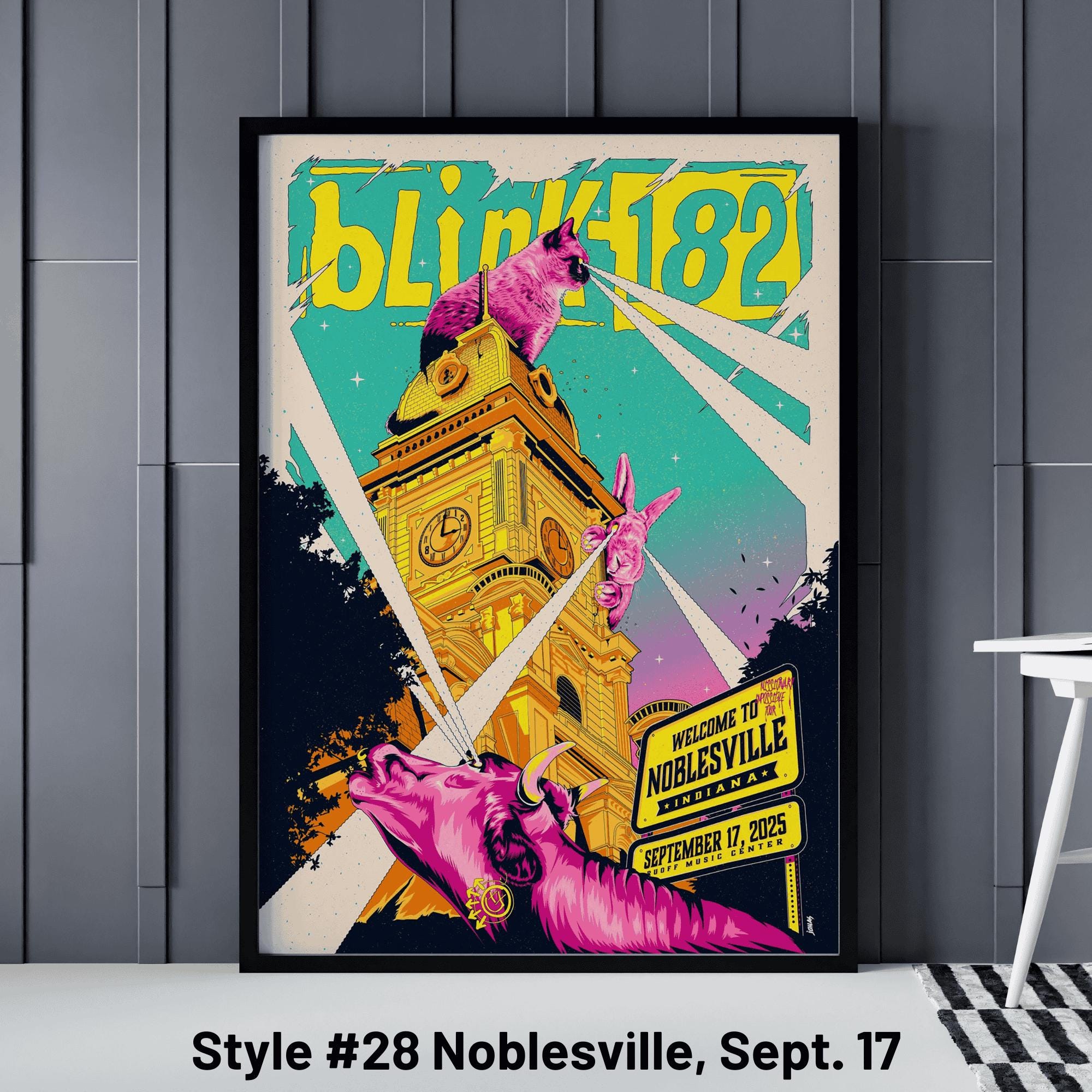 Blink 182 All Gig Posters - Blink 182 Acrisure Arena Palm Desert