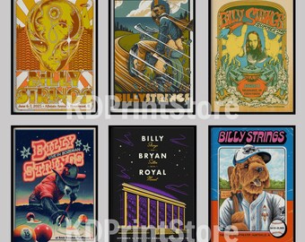Billy Strings All Gig Posters, Billy Strings Asheville February 10