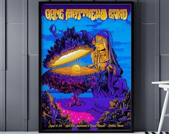 Dave Matthews Band All Gig Posters, DMB Big Sky Events Arena Montana August 1 Poster, Dmb Bank of New Hampshire Pavilion July 22 Poster