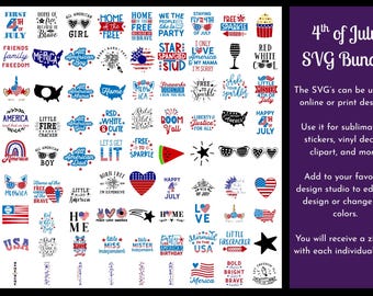 4th of July SVG Bundle (90 SVG's)