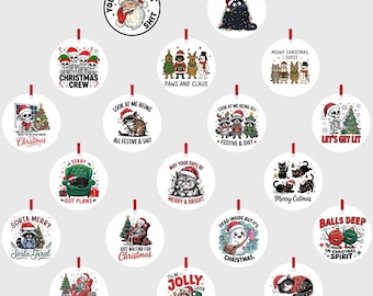 Single MDF Ornament: Christmas Theme Options (Choose 1)