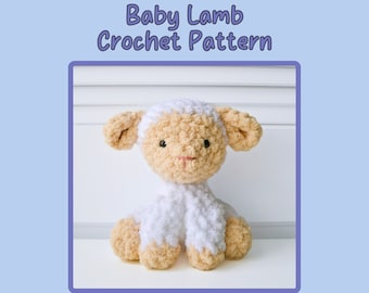 Crochet Lamb Plushie Pattern Easy Beginner Friendly Amigurumi