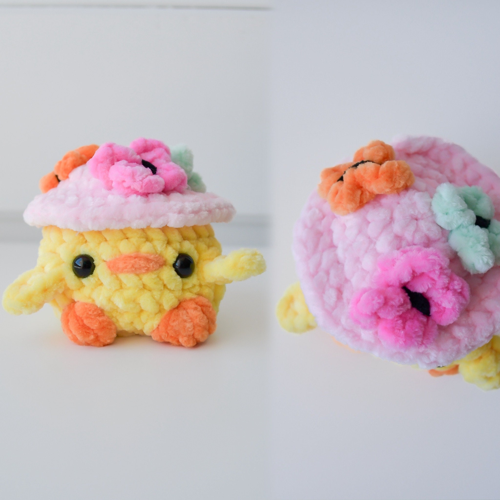 6in1 縫わないアヒルの編みぐるみかぎ針編みパターン - Etsy 日本
