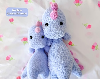 Soup Belly Stegosaurus Pattern | No Sew Crochet Amigurumi PDF